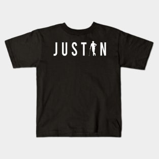 justin the golfer Kids T-Shirt